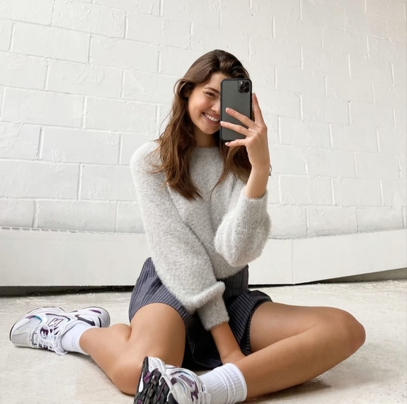 Aritzia Sunday Best Metallic Kitten Sweater - Picture 3 of 8